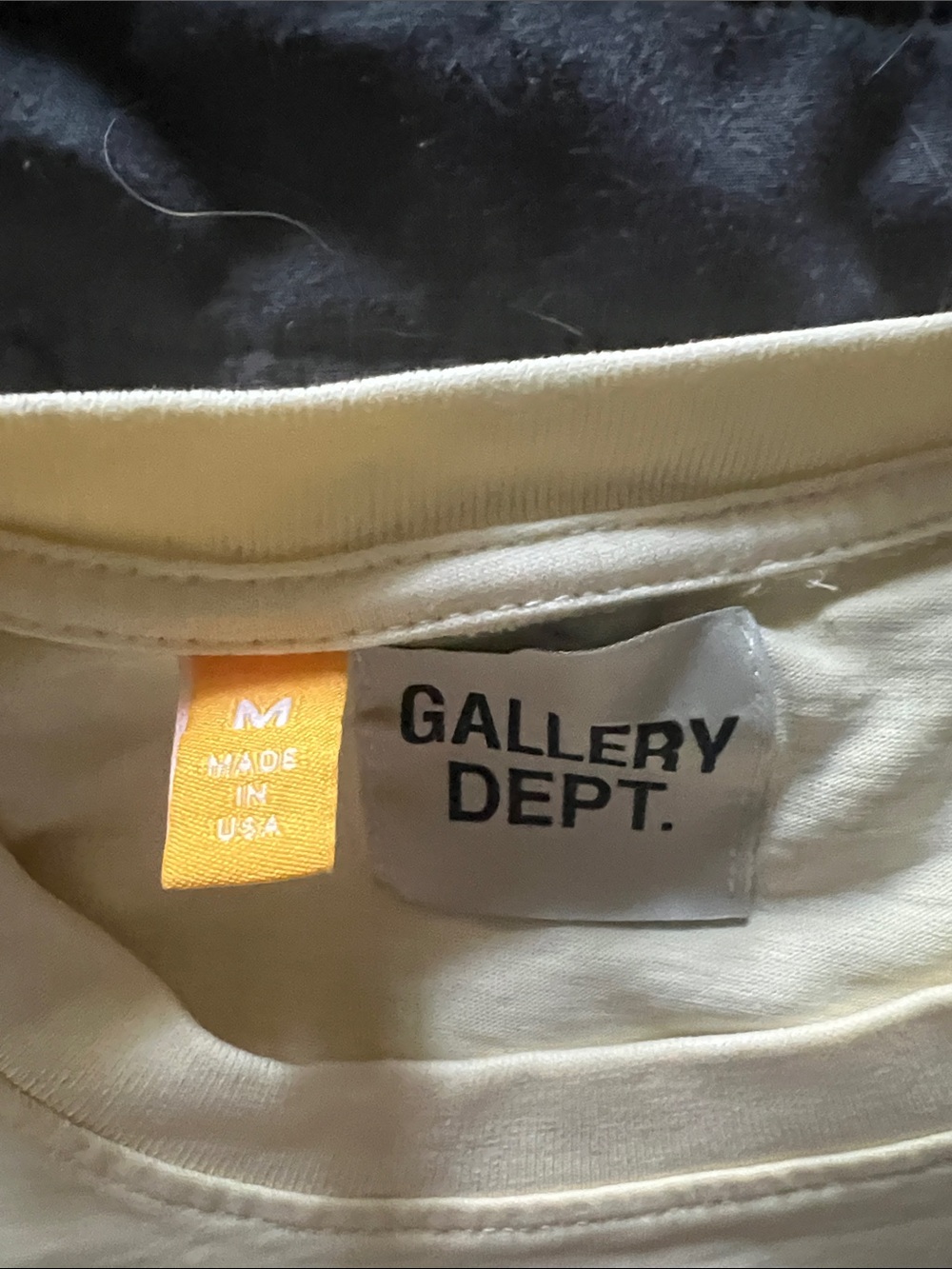 Gallery Dept White T-Shirt with Black Chest Logo - Picture 2 of 4